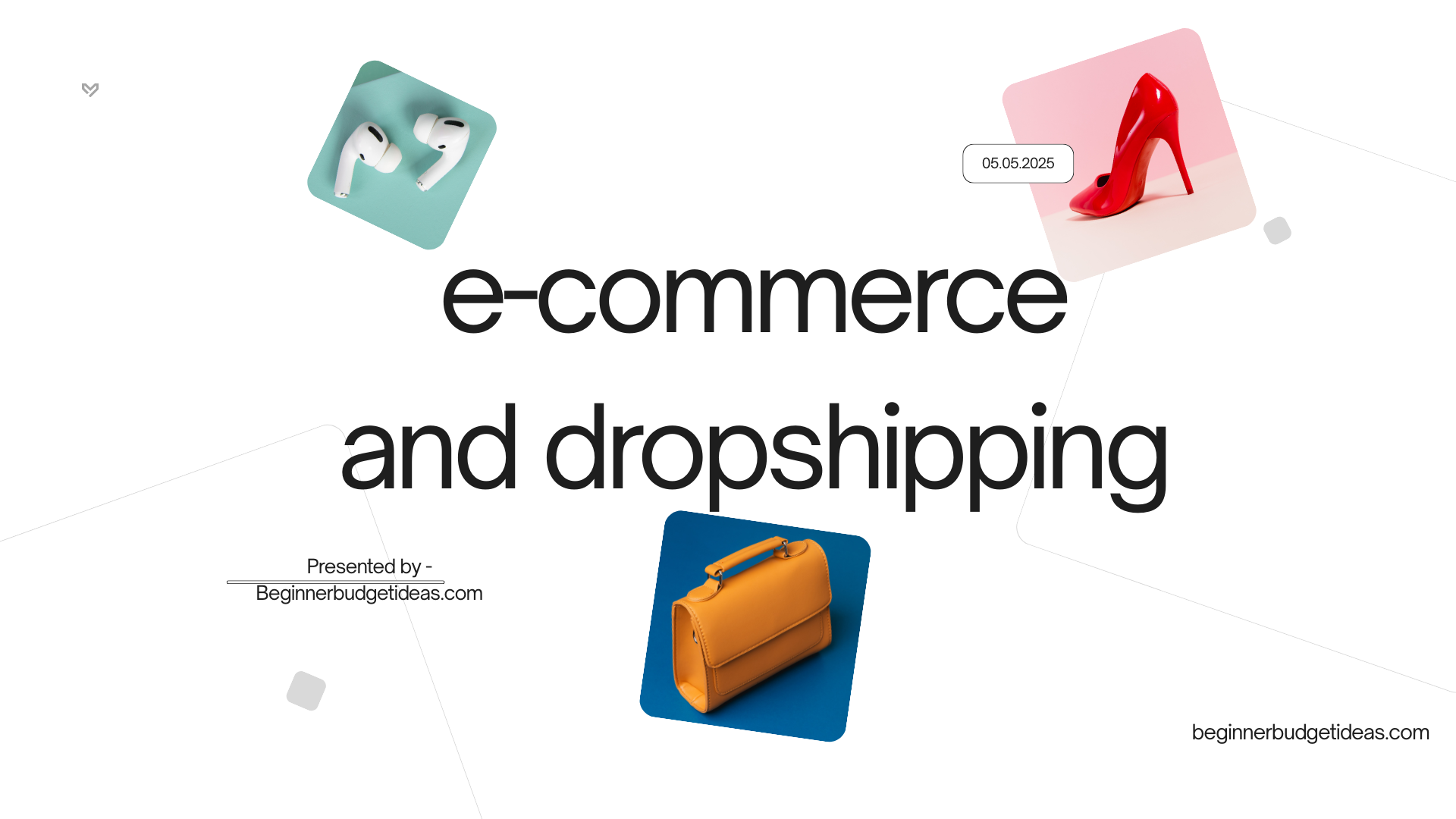 E-commerce and dropshipping setup to learn how make money from home online.