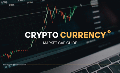 Cryptocurrency Market Cap concept with digital coins and financial graph
