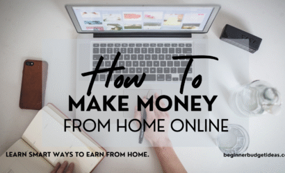Making money online from home.