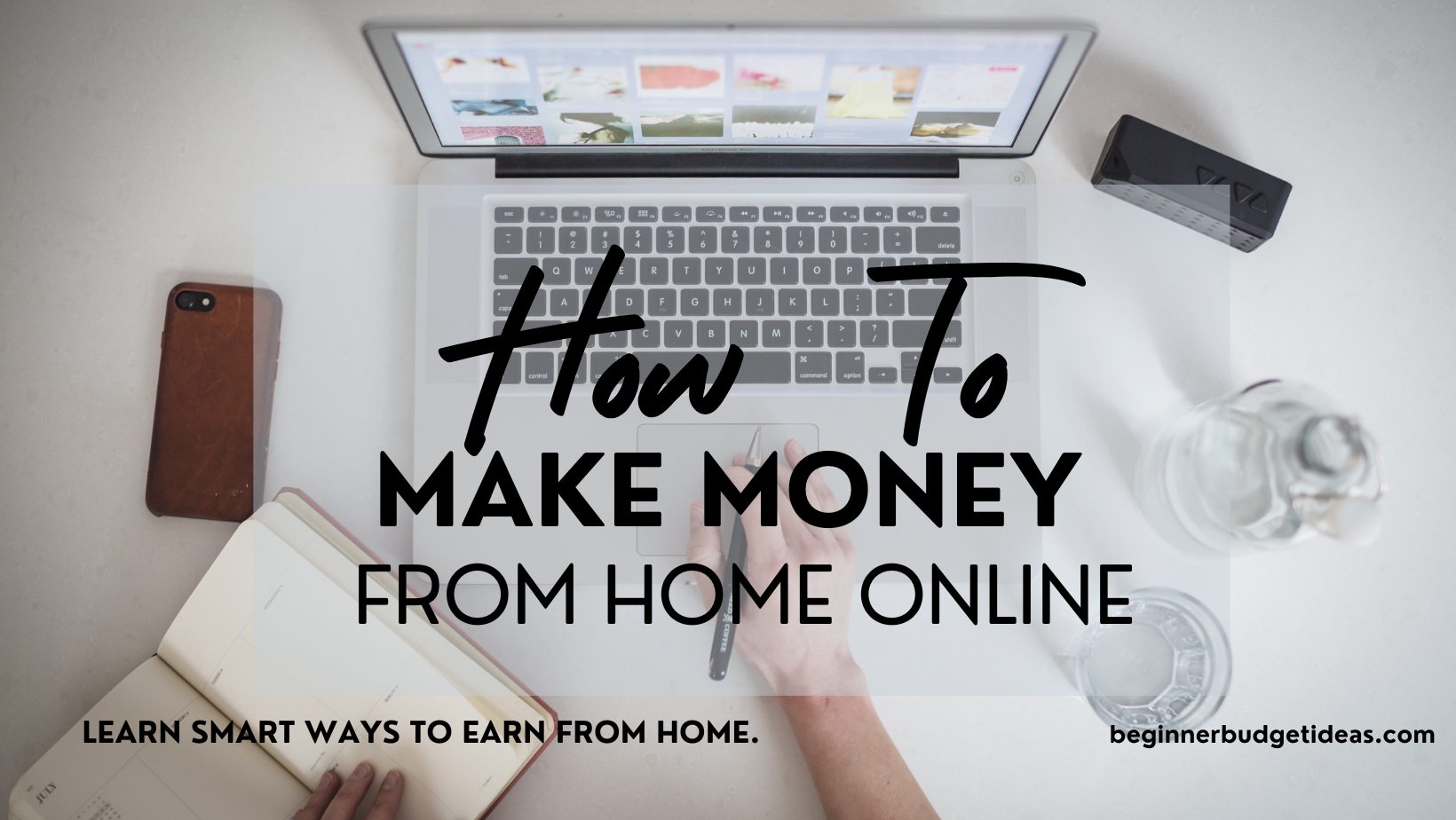Making money online from home.